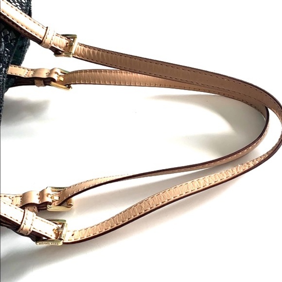 Michael Kors Black Python Leather Jet Set Tote - Picture 5 of 8